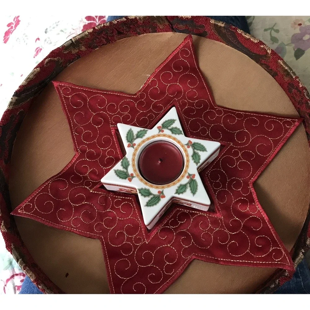 Sterntischlicht‎ Tea light Holder With Doilie